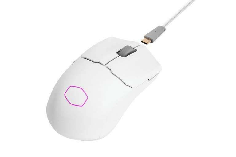 Cooler Master MM712 Hybrid Wireless Ultra Light RGB Gaming Mouse - White (UK Mainland)