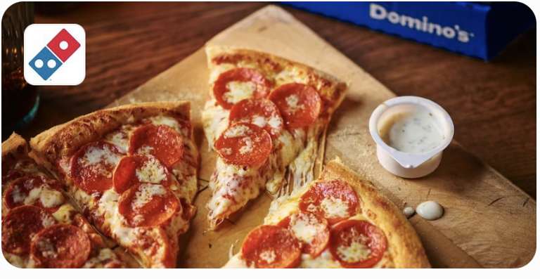 Domino's 2 Sides For £1 On Meal Deal - Minimum Spend £12 via Just Eat (Catterick)
