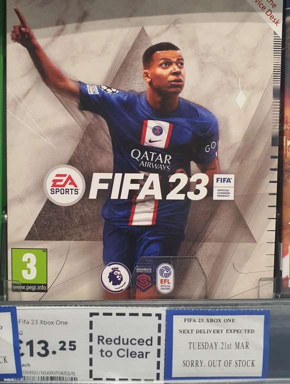 FIFA 23 [PS5] £15.50 instore @ Tesco Hodge hill Birmingham