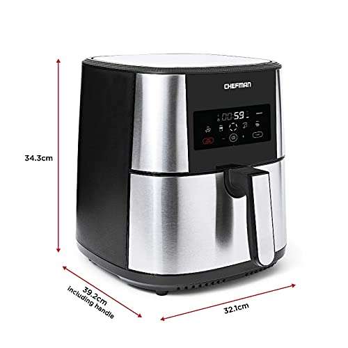 Chefman TurboFry Touch Air Fryer, XL 7.5L Family Size
