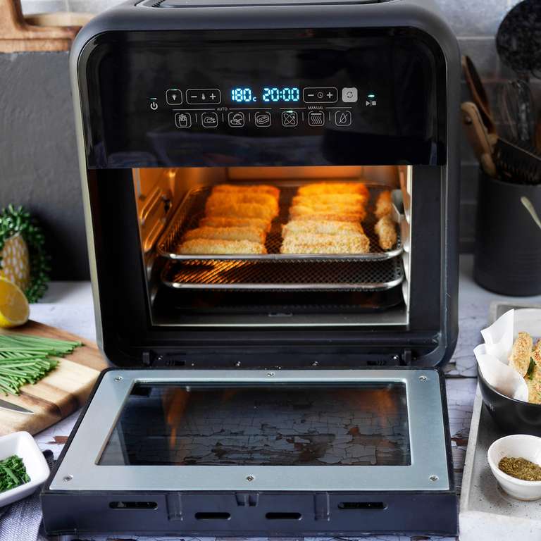 Breville Halo Rotisserie Air Fryer | Digital Extra Large Air Fryer Oven | 10 L | Fry, Bake & Dehydrate | 2000 W | Energy Efficient