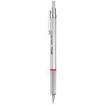 rOtring Rapid Pro Retractable Ballpoint Technical Drawing Pen | Medium Point | Blue Ink | Silver Full-Metal Body