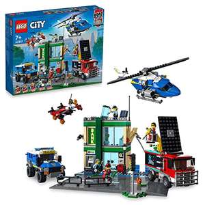 LEGO 60317 City Police Chase at the Bank with Helicopter, Drone and 2 Truck £49.99 (Prime Deal) @ Amazon
