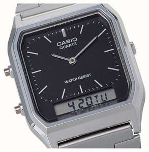 Casio Collection Dual Display Watch AQ-230A-1D free C&C