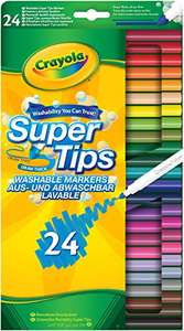 CRAYOLA SuperTips Washable Markers - Assorted Colours (Pack of 24) - £5 @ Amazon