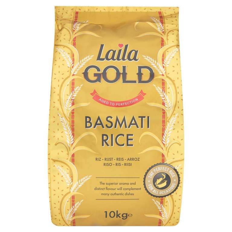 Laila Gold Basmati Rice 10kg | 2 for £22 using code | £11 each , with click & collect @ Morrisons