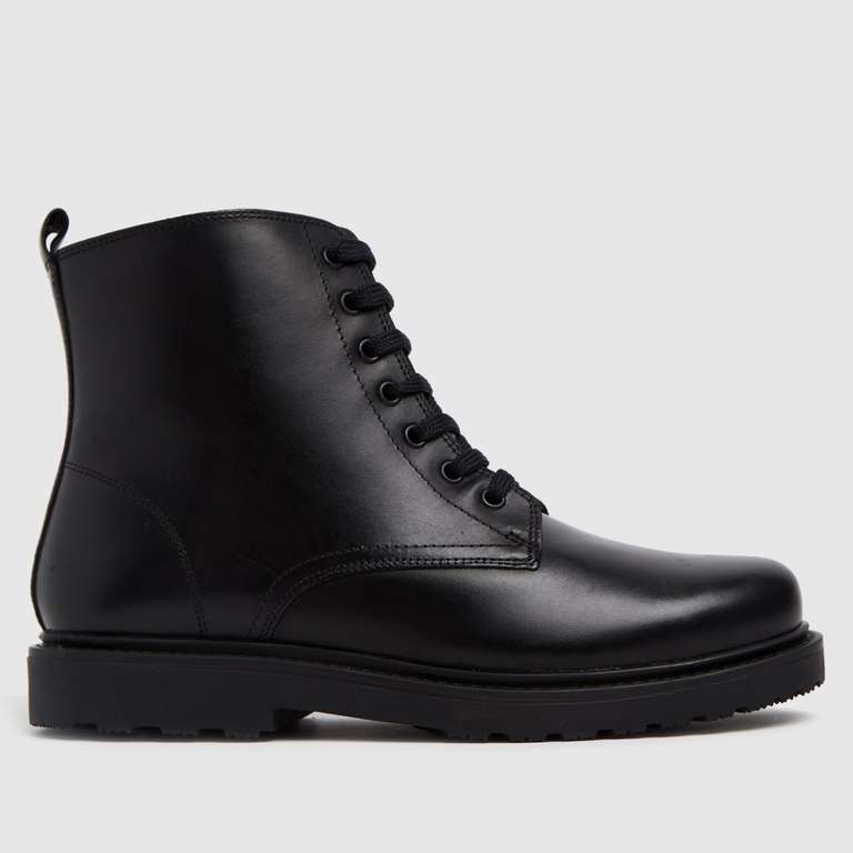 Children's Size 3, 6 Black Leather Boots £18.99 delivered @ Schuh