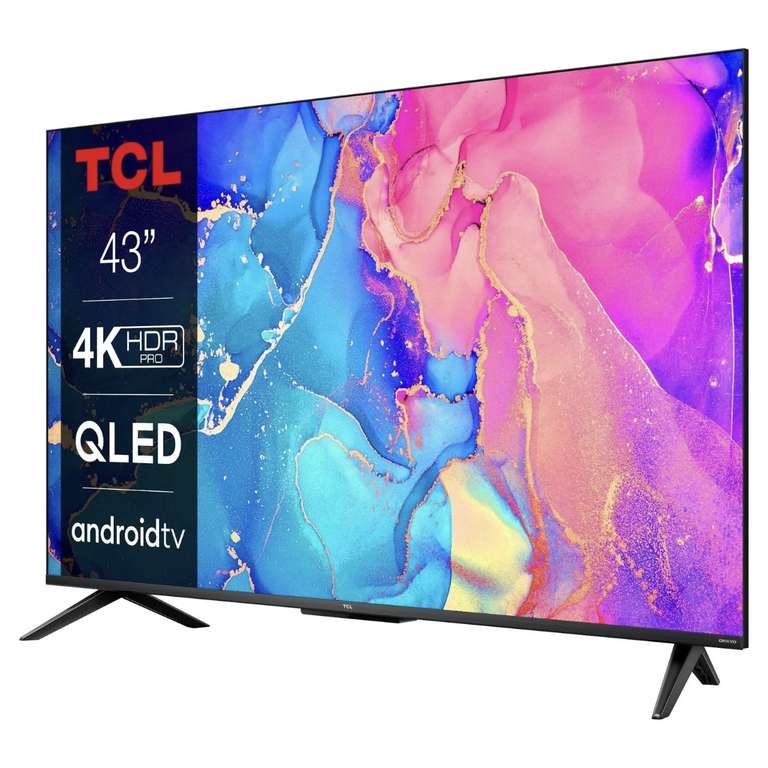 TCL 43C635K 43" 4K Smart TV QLED TV with Android TV - £245.65 using code @ Hughes / eBay