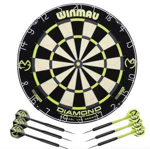 Winmau Michael van Gerwen Diamond Dartboard and Darts Set + extras / Winmau Blade 6 Championship Dartboard and Darts Set - £63 (Free C&C)