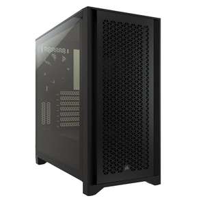 Corsair 4000D AIRFLOW Tempered Glass Mid-Tower ATX Case - High-Airflow - Cable Management System - Spacious Interior - Two 120 mm Fans
