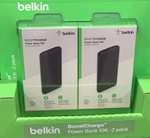 2 Pack Belkin BoostCharge Power Bank 10000mAh [2x USB-A, 1x USB-C] + Cables instore Oldham