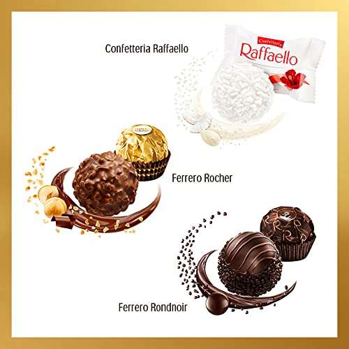 Ferrero Collection Pralines, Assorted Rocher, Coconut Raffaello and Dark Chocolate Rondnoir, Box of 32 (359g) - £6 @ Amazon