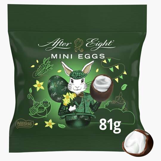 After Eight Dark Mint Chocolate Mini Eggs 81G £1.00 Clubcard Price at Tesco