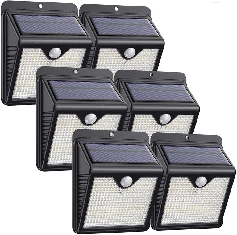 [6 Pack] iPosible 150 LED Solar Lights Outdoor Motion Sensor Security Lights IP65 2000mAh £24.95 (With Voucher) @ Amazon