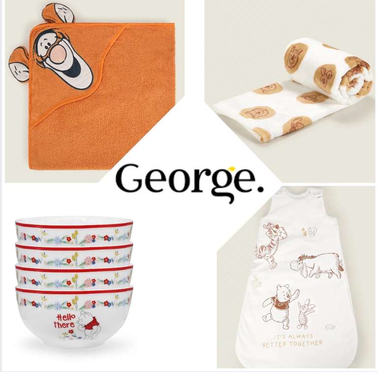 Up to 50% Off a Range Disney Winnie the Pooh items + free click & collect