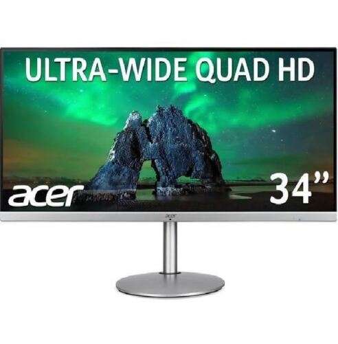 Opened – never used ACER CB342CK UWQHD 34" IPS LCD Monitor - Silver & Black Box Damage £254.15 ebay / currys_clearance