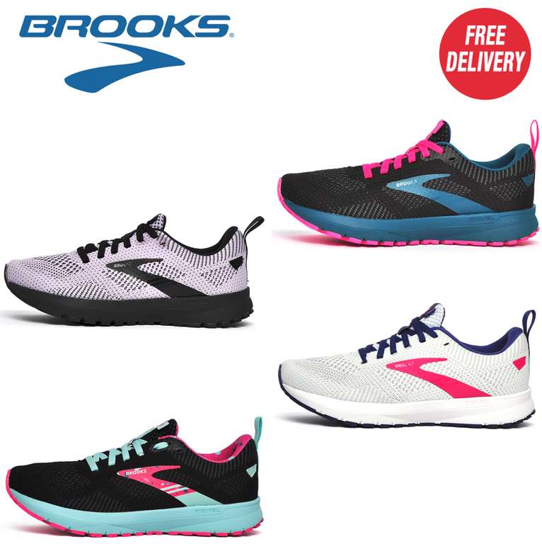 Brooks Womens Revel Premium Running Shoes 4 to styles choose from - With Code