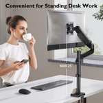 BONTEC Single Monitor Desk Mount Gas Spring Arm Stand - w/voucher Sold by bracketsales123 FBA