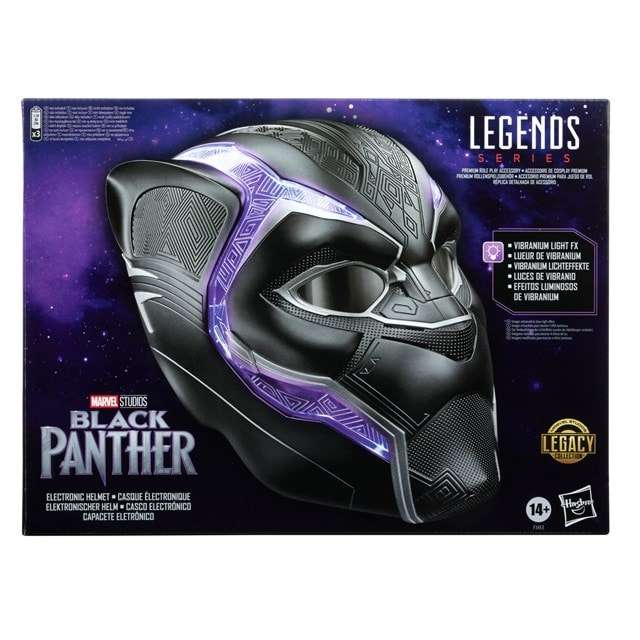 Black Panther Hasbro Marvel Legends Premium Electronic Role Play Helmet - With Code