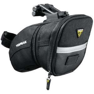 Topeak Aero Wedge QuickClip Bike Saddle Bag - Small £12.99 / Med £15.99 / Large £22 + £2.99 Delivery @ Chain reaction cycles