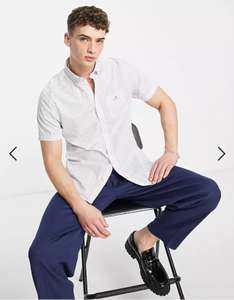 GANT short sleeve printed shirt in white - £43.68 with code @ ASOS