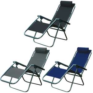 Zero Gravity Textoline Garden Sun Lounger Chair £30 @ weeklydeals4less