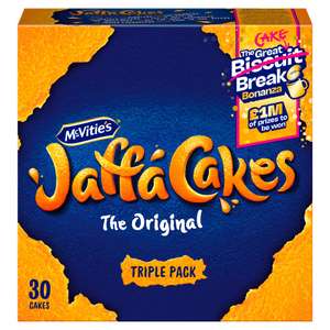 McVitie's Jaffa Cakes Original Biscuits Triple Pack 3 x 10 Cakes, 330g