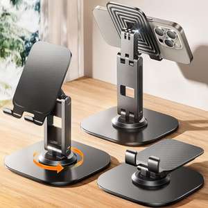 LISEN Rotatable Phone Stand for Desk W/Code & Voucher - Sold by NoneSTOP FBA
