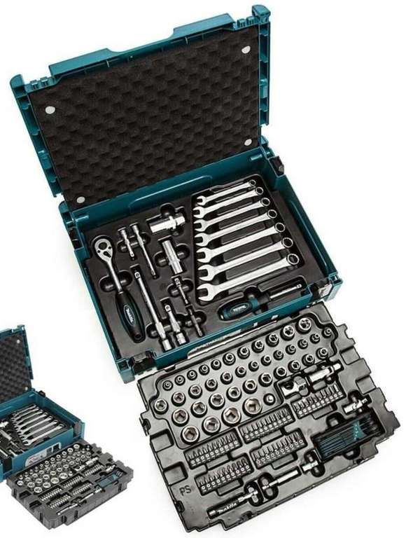Makita 120 Piece General Maintenance Kit Spanner Socket Screwdriver Set + Makpac - £57.89 with code @ Buyaparcel / ebay
