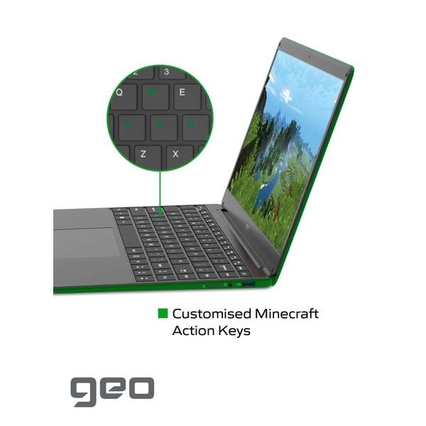 GeoBook 140 Minecraft Edition 14" Green Laptop - £129 @ Smyths Toys