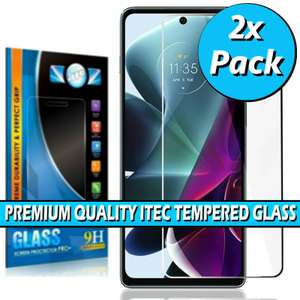 2X Gorilla Tempered Glass Screen Protector Film Covers for SAMSUNG Galaxy S21 FE 5G / Galaxy A13 / Moto G200 99p @ circuit_planet / ebay