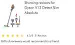 Dyson V12 Detect Slim Absolute for £399 plus free £50 gift from Dyson