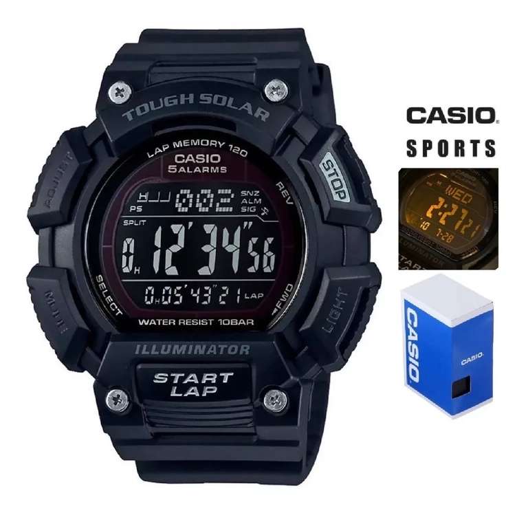 Casio Tough Solar Digital Quartz Men's Watch STLS-110H-1B2CF via Amazon US