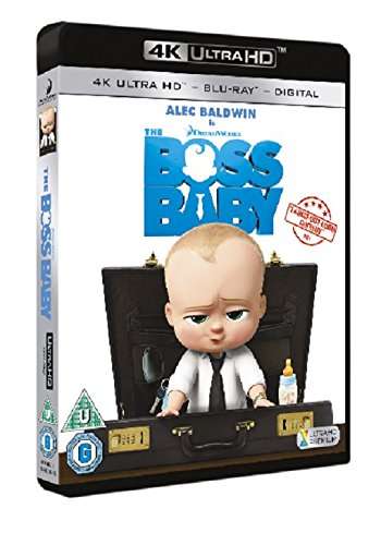 Dreamworks: The Boss Baby 4K HDR + Blu-Ray + Digital Code Dolby Atmos £8.09 @ Amazon