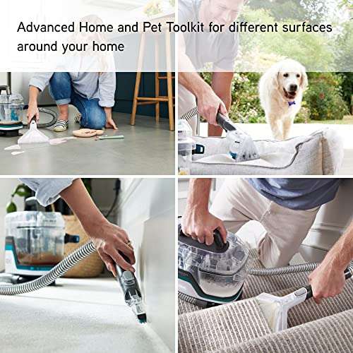 Vax SpotWash Home Pet-Design Spot Cleaner Kills over 99% of bacteria* Remove Spills, Stains and Pet Messes Advanced Home and Pet Toolkit