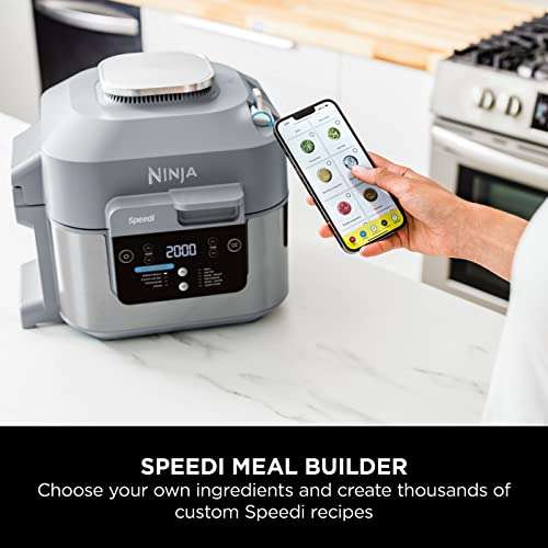 Ninja Speedi 10-in-1 Rapid Cooker, Air Fryer and Multi Cooker, 5.7L, Meals for 4 in 15 Minutes, Air Fry, Steam, Grill, Bake, Roast & More