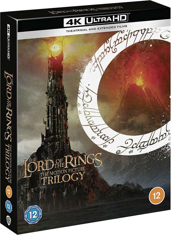 The Lord of The Rings Trilogy: [Theatrical and Extended Edition] [4K Ultra-HD] English cover £44.99 delivered @ Amazon Prime Offer