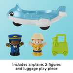 Fisher-Price Little People Toddler Toys Everyday Adventures Airport Playset with Airplane for Preschool Pretend Play Ages 1+ Years