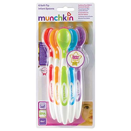 Munchkin Soft Tip Toddler & Baby Spoons, Baby Weaning Spoons Set with Ergonomic Handles £3 @ Amazon