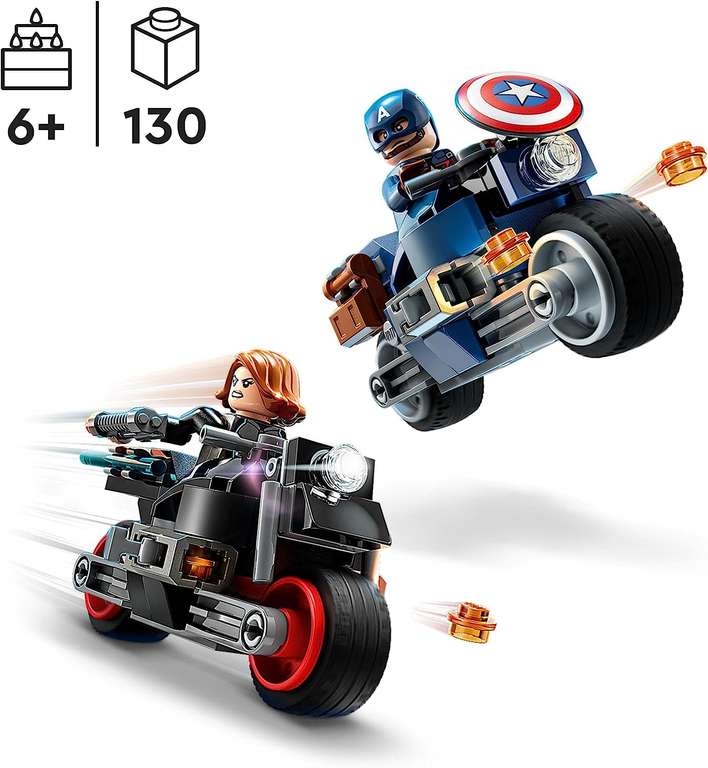 LEGO 76260 Marvel Black Widow & Captain America Motorcycle (with voucher)