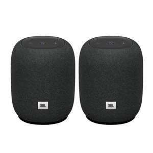 JBL Link Music Bundle - WiFi & Bluetooth,Chromecast and Airplay 2 speakers – Black - £51.70 with code (UK Mainland) at leap2c ebay
