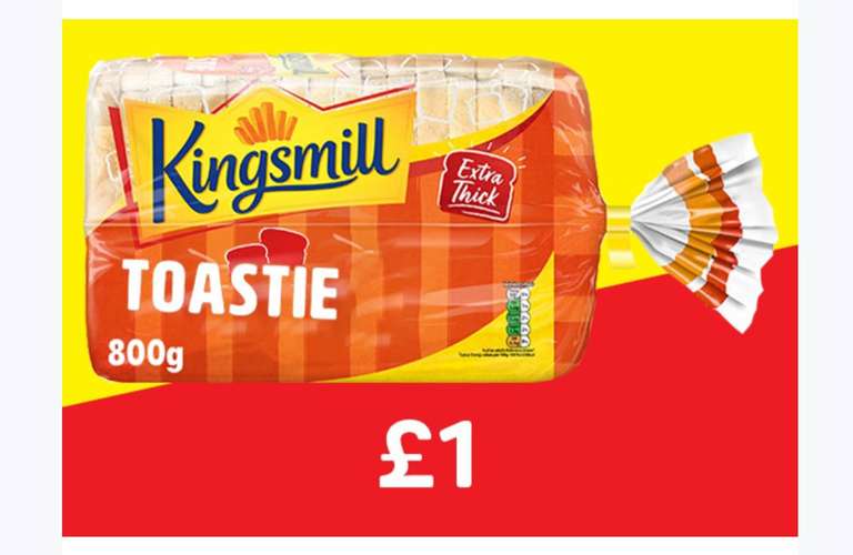 Kingsmill Toastie Bread 800g