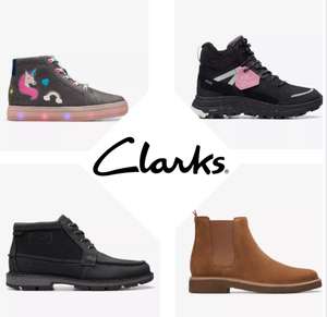 Up to 50% off Clark's Mid Season Sale Now launched (includes GORE-TEX) + free click & collect