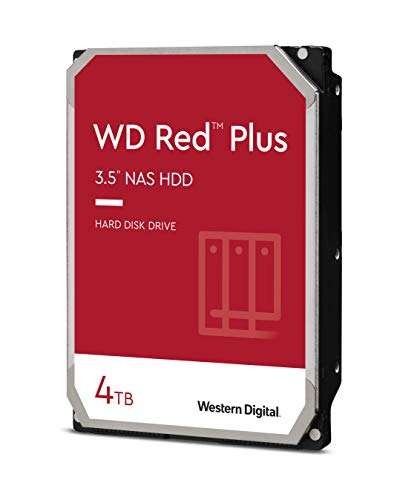WD Red Plus 4TB (CMR) NAS HDD - £74.03 - Sold and dispatched by Amazon US on Amazon
