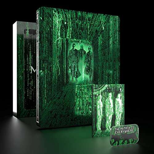 The Matrix: Titans of Cult Steelbook [4K Ultra-HD] [1999] [Blu-ray] [Region Free] £19.99 @ Amazon