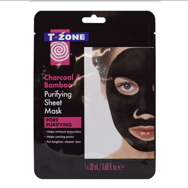 T-Zone Charcoal & Bamboo Sheet Mask (Buy 1 Get 1 Half Price) + Free Click & Collect (Limited stock)