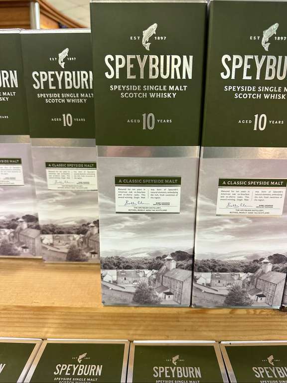 Speyburn Aged 10 Years Speyside Single Malt Scotch Whisky 70cl - £20 @ Booths