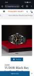 TUDOR Black Bay Leather Black Bezel Men's Watch Plus Choice Of Free Gift - £275 Gift Voucher or WOLF Watch Winder