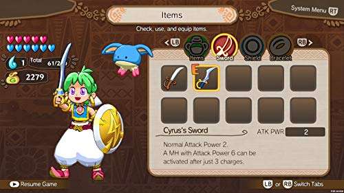Wonder Boy: Asha in Monster World (Nintendo Switch) £12.95 @ Amazon