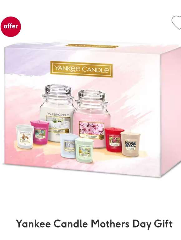 Yankee Candle Mothers Day Gift £15 Free Click & Collect @ Boots